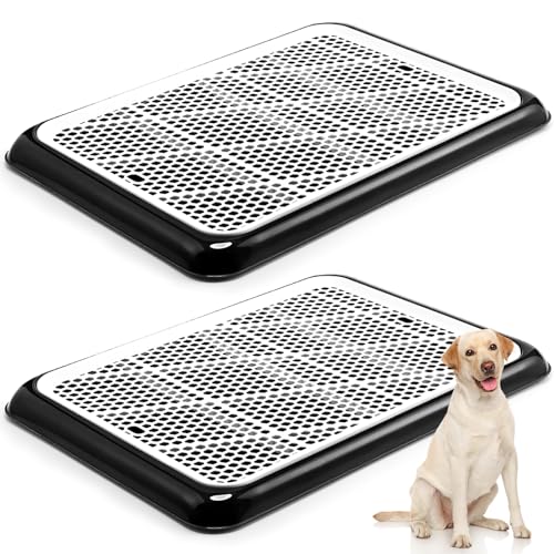 Mifoci 2 x Hunde-Pad-Halter, Töpfchentablett, tragbare Hundetoilette, Toilettentraining für drinnen und draußen, kleine, mittelgroße und große Haustiere (65,6 x 48,9 cm) von Mifoci