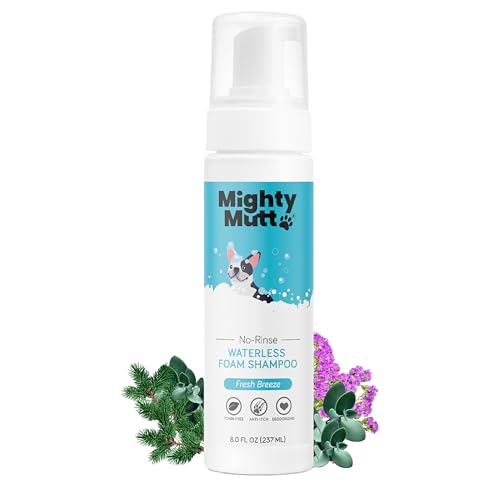 Mighty Mutt Hypoallergenes Wasserloses Shampoo Für Hunde Trockenshampoo Für Hunde Wasserloser Schaum Keine Spülung Gegen Juckreiz, Beruhigend Und Desodorierend 8 Unzen Mighty Mutt Hypoallergenes Wasserloses Shampoo Für Hunde Trockenshampoo Für Hunde Wasserloser Schaum Keine Spülung Gegen Juckreiz, Beruhigend Und Desodorierend 8 Unzen von Mighty Mutt