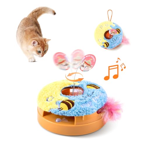 Migipaws Donut Smart Interaktives Katzenspielzeug (Honig) von Migipaws