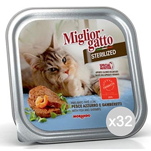 Miglior Gatto Set mit 32 Schalen Steriliz. Fisch 100 g Katzenfutter Miglior Gatto Set mit 32 Schalen Steriliz. Fisch 100 g Katzenfutter von Miglior Gatto