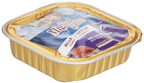 Migliorgatto Classic Pastete Nassfutter für Katzen (100% Made in Italy, Katzennassfutter, Hauptzutat: Wild, Nassfutter Katze, Katzenleckerlies, Portionsgröße: 100 g) von Miglior
