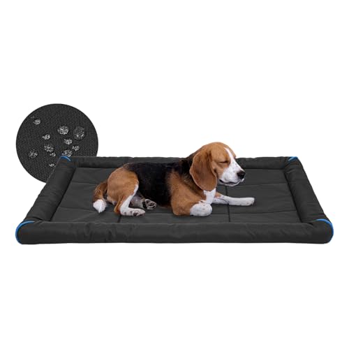 Miguel Outdoor Wasserdichtes Hundebett für Metallhundekäfige Wasserabweisende Oxford Allwetter Haustiermatte Strapazierfähig Leicht abwischbar Reise Innen Außenwelpe Katzenbett(91cm/36inch Schwarz) Miguel Outdoor Wasserdichtes Hundebett für Metallhundekäfige Wasserabweisende Oxford Allwetter Haustiermatte Strapazierfähig Leicht abwischbar Reise Innen Außenwelpe Katzenbett(91cm/36inch Schwarz) von Miguel