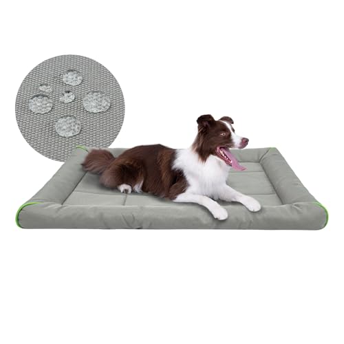 Miguel Outdoor Wasserdichtes Hundebett für Metallhundekäfige Wasserabweisende Oxford Allwetter Haustiermatte Strapazierfähig Leicht abwischbar Reise Innen und Außenwelpe Katzenbett(102cm/40inch Grau) Miguel Outdoor Wasserdichtes Hundebett für Metallhundekäfige Wasserabweisende Oxford Allwetter Haustiermatte Strapazierfähig Leicht abwischbar Reise Innen und Außenwelpe Katzenbett(102cm/40inch Grau) von Miguel