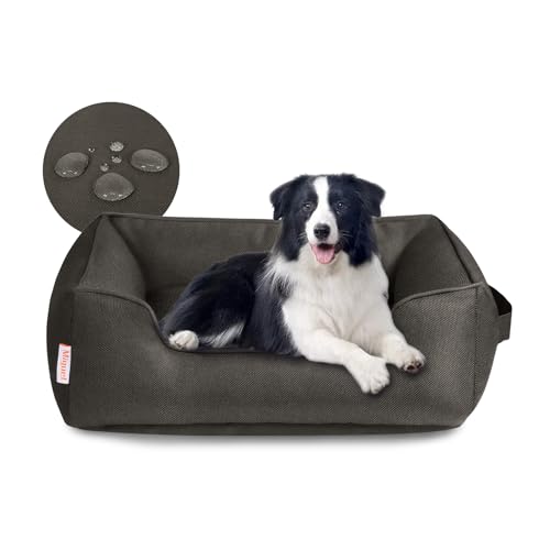 Miguel Wasserdichtes Outdoor-Hundebett für kleine bis mittelgroße Hunde, Oxford Haustierbett robust mit Seiten, leicht zu reinigen, rechteckiges Welpenbett für alle Wetterbedingungen Miguel Wasserdichtes Outdoor-Hundebett für kleine bis mittelgroße Hunde, Oxford Haustierbett robust mit Seiten, leicht zu reinigen, rechteckiges Welpenbett für alle Wetterbedingungen von Miguel