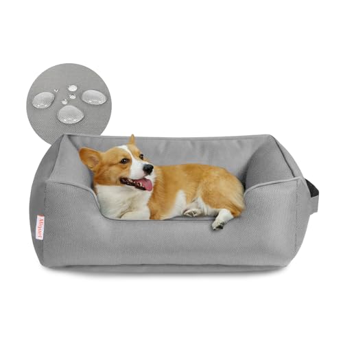 Miguel Wasserdichtes Outdoor-Hundebett für kleine bis mittelgroße Hunde, Oxford Haustierbett robust mit Seiten, leicht zu reinigen, rechteckiges Welpenbett für alle Wetterbedingungen Miguel Wasserdichtes Outdoor-Hundebett für kleine bis mittelgroße Hunde, Oxford Haustierbett robust mit Seiten, leicht zu reinigen, rechteckiges Welpenbett für alle Wetterbedingungen von Miguel