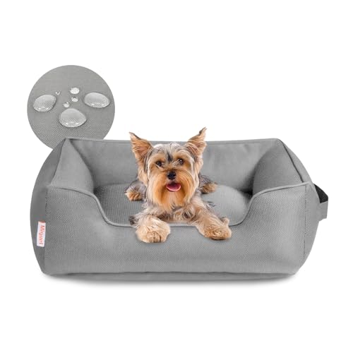 Miguel Wasserdichtes Outdoor-Hundebett für kleine bis mittelgroße Hunde, Oxford Haustierbett robust mit Seiten, leicht zu reinigen, rechteckiges Welpenbett für alle Wetterbedingungen Miguel Wasserdichtes Outdoor-Hundebett für kleine bis mittelgroße Hunde, Oxford Haustierbett robust mit Seiten, leicht zu reinigen, rechteckiges Welpenbett für alle Wetterbedingungen von Miguel