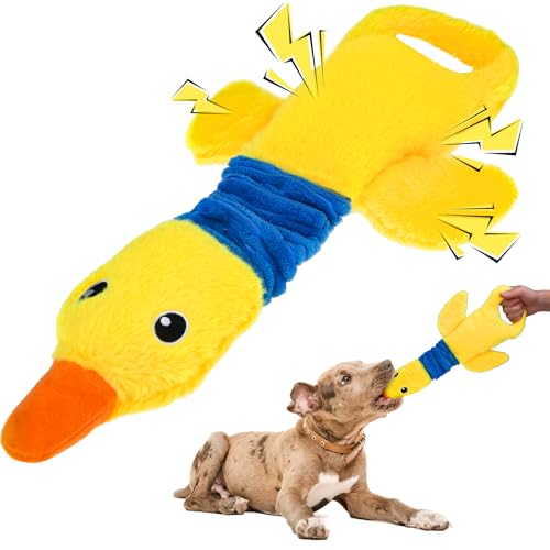 Mihachi Duck Dog Quietschspielzeug, gelbe Ente von Mihachi