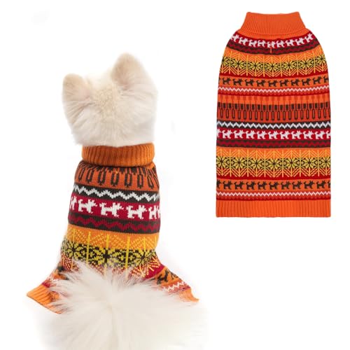 Mihachi Hundepullover – Wintermantel mit bunten Streifen für kaltes Wetter Mihachi Hundepullover – Wintermantel mit bunten Streifen für kaltes Wetter von Mihachi