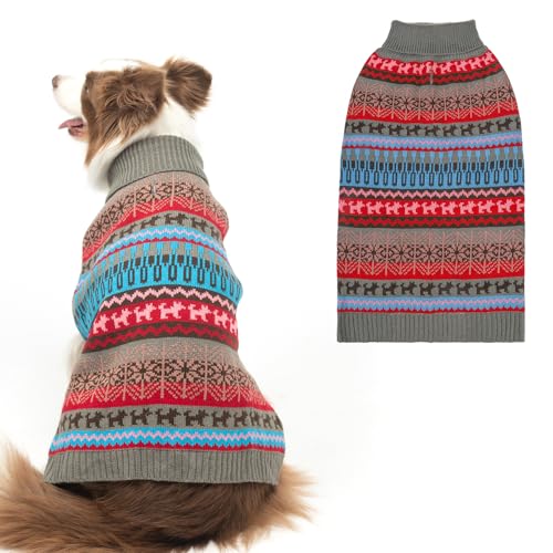 Mihachi Hundepullover – Wintermantel mit bunten Streifen für kaltes Wetter Mihachi Hundepullover – Wintermantel mit bunten Streifen für kaltes Wetter von Mihachi