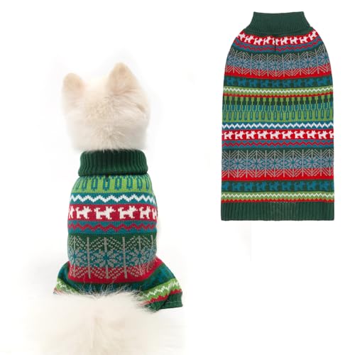 Mihachi Hundepullover – Wintermantel mit bunten Streifen für kaltes Wetter Mihachi Hundepullover – Wintermantel mit bunten Streifen für kaltes Wetter von Mihachi
