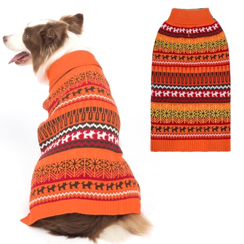 Mihachi Hundepullover – Wintermantel mit bunten Streifen für kaltes Wetter Mihachi Hundepullover – Wintermantel mit bunten Streifen für kaltes Wetter von Mihachi