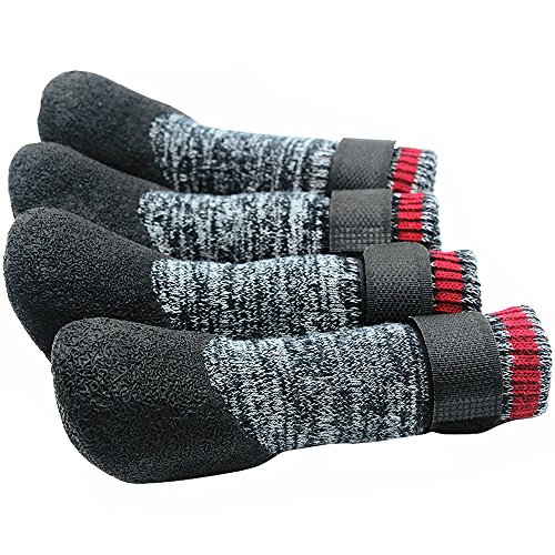 Mihachi Hundesocken Gummisohle Pfotenschutz mit Klettverschlüssen Zugkontrolle Anti-Rutsch wasserdichte Stiefel Mihachi Hundesocken Gummisohle Pfotenschutz mit Klettverschlüssen Zugkontrolle Anti-Rutsch wasserdichte Stiefel von Mihachi