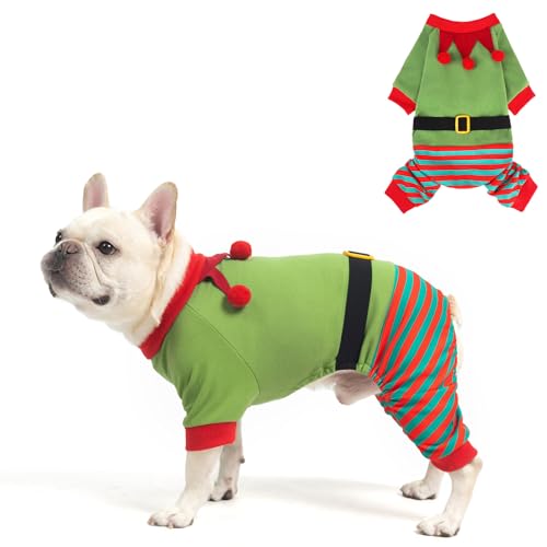 Mihachi Weihnachtlicher Hunde-Pyjama für kleine bis große Hunde, Jungen und Mädchen, weicher Haustier-Pyjama, Winter, warmer Jammies-Pullover, dehnbar, Weihnachtselfe, Clown, Welpen-Einteiler, Outfits Mihachi Weihnachtlicher Hunde-Pyjama für kleine bis große Hunde, Jungen und Mädchen, weicher Haustier-Pyjama, Winter, warmer Jammies-Pullover, dehnbar, Weihnachtselfe, Clown, Welpen-Einteiler, Outfits von Mihachi