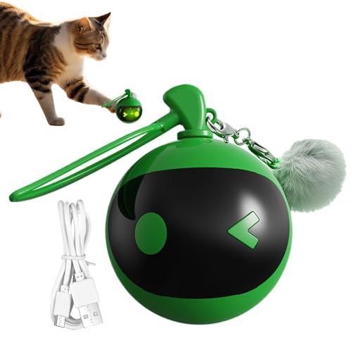 Mihauuke Automatisches Katzenspielzeug, interaktives Katzenballspielzeug - Automatisch beweglicher Rollball für Wohnungskatzen,Wiederaufladbarer, berührungsaktivierter beweglicher Spielzeugball für Mihauuke Automatisches Katzenspielzeug, interaktives Katzenballspielzeug - Automatisch beweglicher Rollball für Wohnungskatzen,Wiederaufladbarer, berührungsaktivierter beweglicher Spielzeugball für von Mihauuke