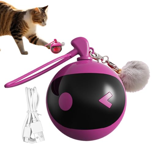 Mihauuke Elektrischer interaktiver Katzenspielzeugball, automatisch bewegliches Ballspielzeug - Intelligentes Katzenballspielzeug mit LED-Lichtern,Indoor Kitten Automatisches Ball-Interaktives Spiel Mihauuke Elektrischer interaktiver Katzenspielzeugball, automatisch bewegliches Ballspielzeug - Intelligentes Katzenballspielzeug mit LED-Lichtern,Indoor Kitten Automatisches Ball-Interaktives Spiel von Mihauuke