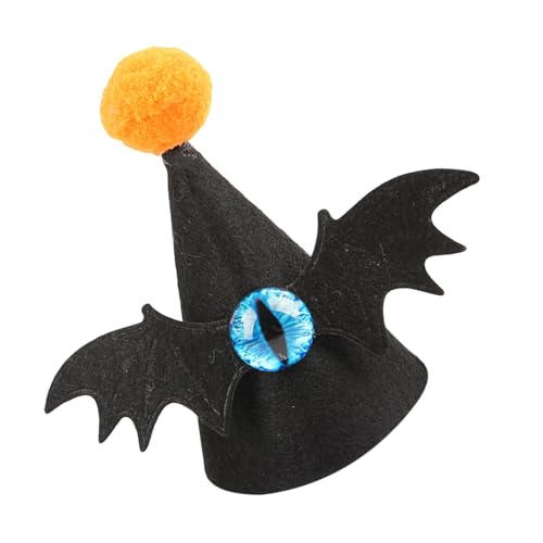 Mihauuke Halloween-Hundemütze, Halloween-Haustiermütze, Haustiermütze für Halloween | Lustiger Katzenhut mit Verstellbarer Kordel, kreativer Fledermaushut für kleine Hunde für von Mihauuke
