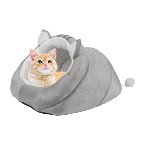 Mihauuke Haustiernest - Katzenhöhlenhaus-Bettnest zum Schlafen - Warmes Winter-Haustierbett, halbgeschlossenes Innenzelt für Katzen, Hunde, kleine Welpen Mihauuke Haustiernest - Katzenhöhlenhaus-Bettnest zum Schlafen - Warmes Winter-Haustierbett, halbgeschlossenes Innenzelt für Katzen, Hunde, kleine Welpen von Mihauuke