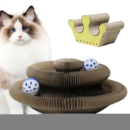 Mihauuke Kratzbrett für Katzen,Magnetisches Kratzbrett aus Karton - Katzenbett Mit Ball Gerillte Wellpappe Zum Krallenschutz Für Wohnzimmer Schlafzimmer Ecke Indoor & Outdoor Mihauuke Kratzbrett für Katzen,Magnetisches Kratzbrett aus Karton - Katzenbett Mit Ball Gerillte Wellpappe Zum Krallenschutz Für Wohnzimmer Schlafzimmer Ecke Indoor & Outdoor von Mihauuke