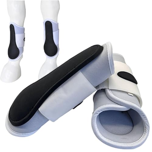 Mihauuke Pferdestiefel, Fliegengamaschen für - 2 Stück Pferdebeinschützer - Bequeme, atmungsaktive Pferdestiefel-schützende Pferdebeinbandagen, Pferdegamaschen für von Mihauuke