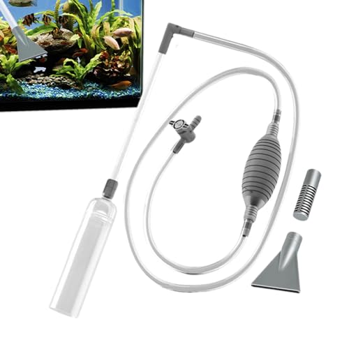 Mihauuke Siphonpumpe für Wasser, Siphonpumpe | Aquarium-Vakuumsiphon zum Reinigen von Sand,Siphon-Vakuum-Kiesreiniger, tragbarer Wasserwechselwechsler, Aquarium-Zubehör für Aquarien, von Mihauuke