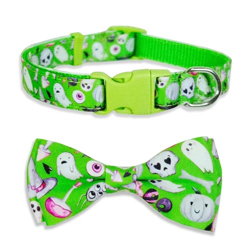 Halloween-Halsband mit Fliege für kleine, mittelgroße und große Jungen und Mädchen, Hunde, Haustiere, Welpen Halloween-Halsband mit Fliege für kleine, mittelgroße und große Jungen und Mädchen, Hunde, Haustiere, Welpen von Miiemiu