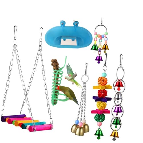 Mikikit 1 Pcs Hängen Vogel Schaukel Papagei Vogel Zubehör Holz Mikikit 1 Pcs Hängen Vogel Schaukel Papagei Vogel Zubehör Holz von Mikikit
