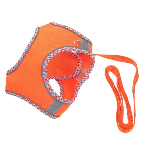 Mikikit 1 Satz Transportbox für Haustiere Hund Welpengeschirr Ausbildung Körperpflege Haustierkabelbaum kleines Geschirr für Welpen Welpenweste Polyester Orange Mikikit 1 Satz Transportbox für Haustiere Hund Welpengeschirr Ausbildung Körperpflege Haustierkabelbaum kleines Geschirr für Welpen Welpenweste Polyester Orange von Mikikit