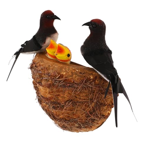 Mikikit 1 Satz Vogelnest Im Freien Vogelhaus Schlucken Nest Schlucken Rauchschwalbennest Simuliertes Vogelnest Wand Figur Schlucken Garten Vogelnest Klein Für Papier Mikikit 1 Satz Vogelnest Im Freien Vogelhaus Schlucken Nest Schlucken Rauchschwalbennest Simuliertes Vogelnest Wand Figur Schlucken Garten Vogelnest Klein Für Papier von Mikikit