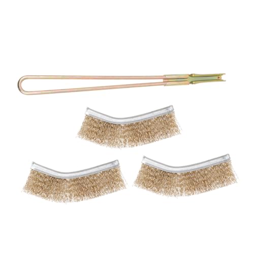 Mikikit 1 Set Vogel Barsch Pinsel Goldene Kupfer Vogel Pinsel Stahl Papagei Käfig Pinsel Sittich Käfig Zubehör von Mikikit
