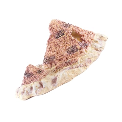 Mikikit 1 Stück Eidechsen Zufluchtsloch Aquarium Höhlen Ornament Verstecke Pyramide Aquarium Dekoration Kriechendes Reptilienversteck Natürliches Terrarium Tier Set Schutzgehege von Mikikit