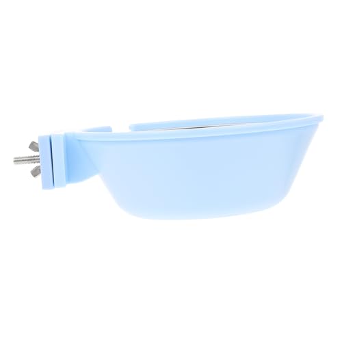 Mikikit 1 Stück Haustiernapf Hundenapf Container Futternapf für Haustierkatzen pet Feeder tiernahrung katzenfutter hängende Haustierschüssel PET -Speicherbehälter Rostfreier Stahl Blue von Mikikit