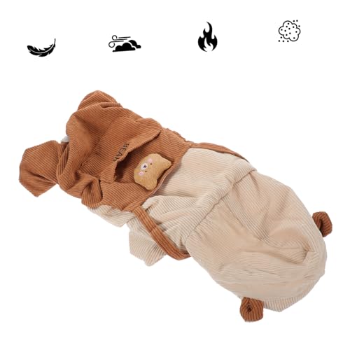 Mikikit Hundekleidung Für Winter Warm Aus Cord Stilvolle Haustierkleidung Kreatives Haustierkostüm Geeignet Für Kleine Hunde XL Kaffee Mikikit Hundekleidung Für Winter Warm Aus Cord Stilvolle Haustierkleidung Kreatives Haustierkostüm Geeignet Für Kleine Hunde XL Kaffee von Mikikit