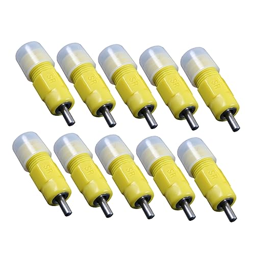 Mikikit 10 Stück Hühnertränker mit Helix Wassereinlass Automatischer Wasserspender für Geflügel Tauben und Vögel Abnehmbar Reinigen Praktische Trinker für Tierhaltung Mikikit 10 Stück Hühnertränker mit Helix Wassereinlass Automatischer Wasserspender für Geflügel Tauben und Vögel Abnehmbar Reinigen Praktische Trinker für Tierhaltung von Mikikit