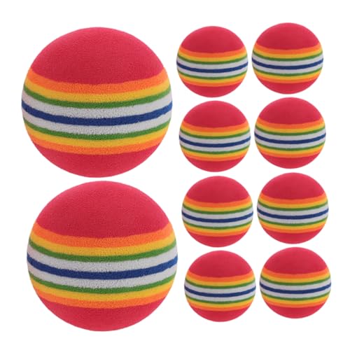 Mikikit 10 Stück Regenbogenball Für Haustiere Leckerliball Für Hunde Ballspielzeug Für Hunde Katzenspielzeug Regenbogenball Katzenzähne Reinigung Eva Mikikit 10 Stück Regenbogenball Für Haustiere Leckerliball Für Hunde Ballspielzeug Für Hunde Katzenspielzeug Regenbogenball Katzenzähne Reinigung Eva von Mikikit