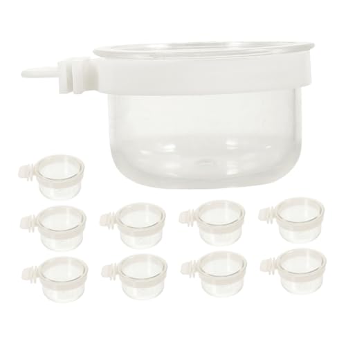 Mikikit 10 Stück Teiliges Acryl Vogelfutternapf Kleine Futter und Wasserschalen Sicher und für Papageien Wellensittiche Kanarienvögel Vielseitig Einhängbar im Vogelkäfig Mikikit 10 Stück Teiliges Acryl Vogelfutternapf Kleine Futter und Wasserschalen Sicher und für Papageien Wellensittiche Kanarienvögel Vielseitig Einhängbar im Vogelkäfig von Mikikit