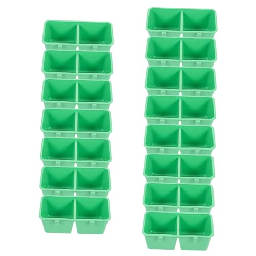 Mikikit 15Stücke Vogelfutter Container Für Papageien Wasserschalen Für Vogelkäfige Zu Reinigen Spill Und Hygienisch Für Futter Und Wasser Und Langlebig von Mikikit