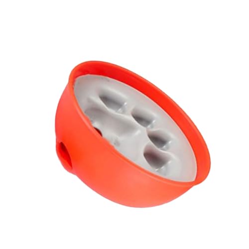 Mikikit 1Pc Slow Food Bowl Feeder Hund Haustiere Pet Bowl Matte Welpen Schalen Pet Langsam Schüssel Orange von Mikikit