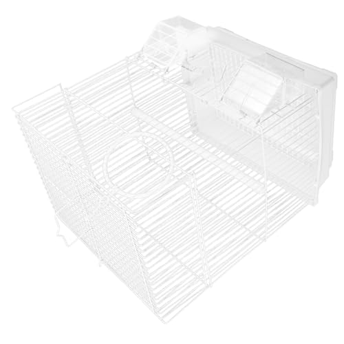 Mikikit Tragbarer Metall-vogelkäfig Für Papageien Und Wellensittiche Leichte Elegante Transportlösung Mit Luftdurchlässigem Design Für Ausflüge Und Wanderungen von Mikikit