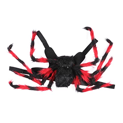 Mikikit 1Stück Haustier Spider Kostüm Halloween Outfit Für Kreatives Und Leichtes Geschirr Für Karneval Und Halloween Feiern von Mikikit