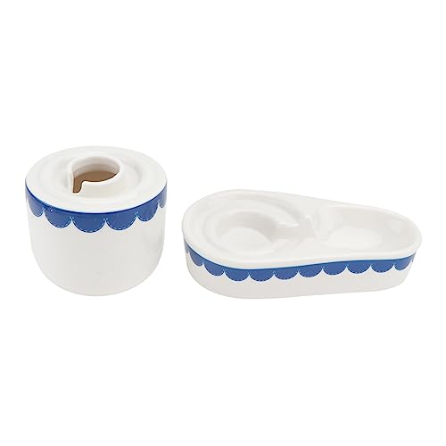 Mikikit 1Stück Keramische Wasserschale Für Kreative Trinkschale Aus Keramik Für Haustiere Stilvolle Und Praktische Wasserschale Für Kleine von Mikikit