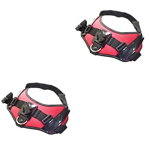 Mikikit 2 Stück 360 tierkamera plastiktisch plastikenten Dog Accessories brusttapes Camera Mount Nylon Brusthalterung für Hunde Brustgeschirr für Hunde Gurt Hundeleine rotieren Zubehör von Mikikit