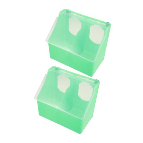Mikikit 2 Stück Box Futterbox für Tauben Feste Halterung für Taubenfuttermittel Taubenversorgung Vogelkäfigfutter und Wassernäpfe Bucheras für Tauben Abs Light Green Mikikit 2 Stück Box Futterbox für Tauben Feste Halterung für Taubenfuttermittel Taubenversorgung Vogelkäfigfutter und Wassernäpfe Bucheras für Tauben Abs Light Green von Mikikit