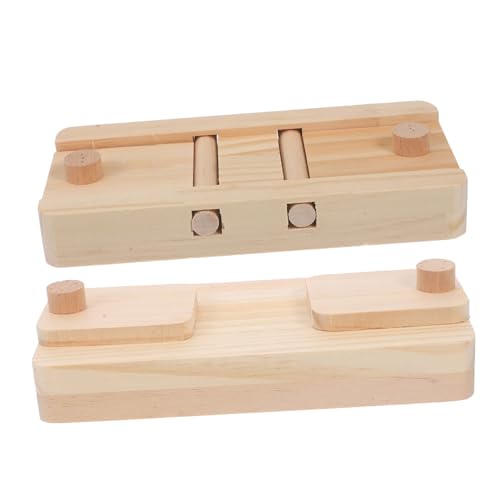 Mikikit 2 Stück Hamsterfutter Versteckter Ort Kaninchen Mini-Hamster- Kleinkind Hamsterspielzeug Anregend Futterspender Drinnen Tiere Haustier Beige Kiefernholz Mikikit 2 Stück Hamsterfutter Versteckter Ort Kaninchen Mini-Hamster- Kleinkind Hamsterspielzeug Anregend Futterspender Drinnen Tiere Haustier Beige Kiefernholz von Mikikit