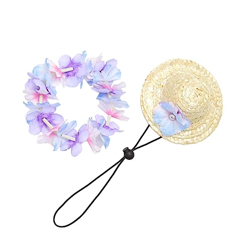 Mikikit 2 Stück Hawaiianische Katze Und Hundekleid Coole Hüte Für Hunde Hundekopfbedeckungskostüm Strandzubehör Für Hunde Hundestrohhüte Sommerkränze Party Kranz Stoff Mikikit 2 Stück Hawaiianische Katze Und Hundekleid Coole Hüte Für Hunde Hundekopfbedeckungskostüm Strandzubehör Für Hunde Hundestrohhüte Sommerkränze Party Kranz Stoff von Mikikit
