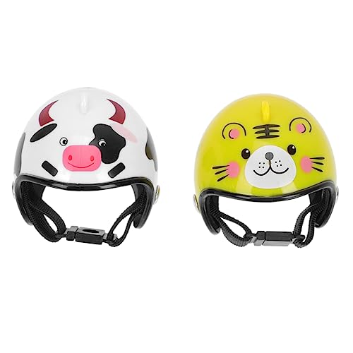 Mikikit 2 Stück Helm Huhn Küken Hut Käfig Henne Hund Hamstermütze Mit Kapuze Vlies Nuggets Heu Chinchilla Papageienhelm Haustier Erbse Zwerg Wurf Vogelhelm Colorful Pp von Mikikit