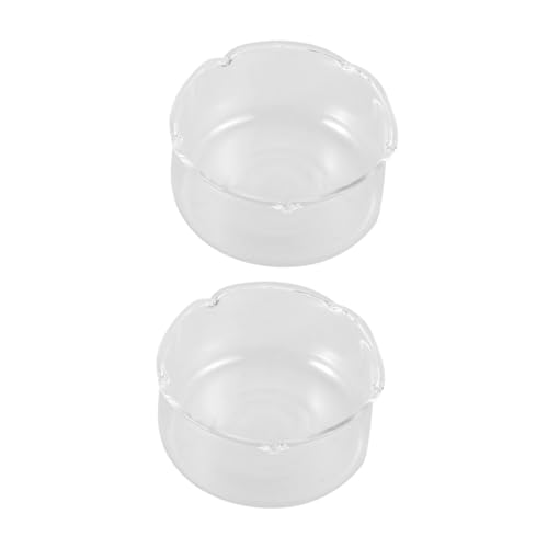 Mikikit 2 Stück Transparenter Glasblumentopf Mikro-landschaftsvase Mikrolandschaft Terrarium Pflanzenbehälter Aus Glas Für Terrarien Landschaft Flasche Pflanzenterrarium Ausbreitung Vase von Mikikit
