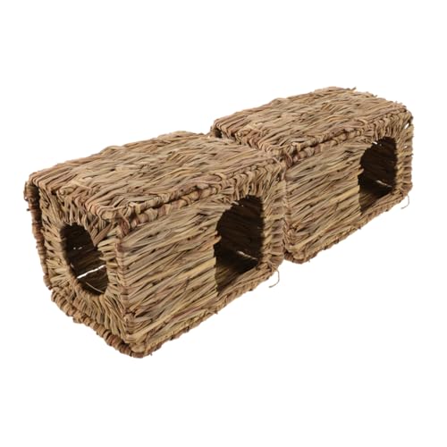 Mikikit 2 Stücke Hasennest Aus Stroh Ratte Versteckt Sich Kaninchenversteck Hasentunnel Für Kaninchen Hasenhaus Meerschweinchen Bett Frettchen Bett Hamster Verstecken Gras Mikikit 2 Stücke Hasennest Aus Stroh Ratte Versteckt Sich Kaninchenversteck Hasentunnel Für Kaninchen Hasenhaus Meerschweinchen Bett Frettchen Bett Hamster Verstecken Gras von Mikikit