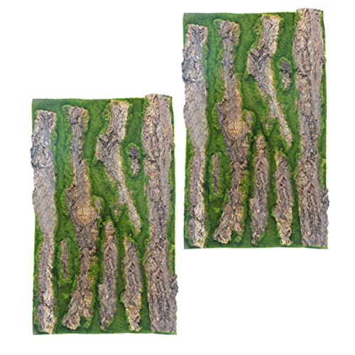 Mikikit 2pcs Reptil Kork Rinde Matte Tank Hintergrund Decor Bearded Dragon Tank Landschaft Bord Mikikit 2pcs Reptil Kork Rinde Matte Tank Hintergrund Decor Bearded Dragon Tank Landschaft Bord von Mikikit
