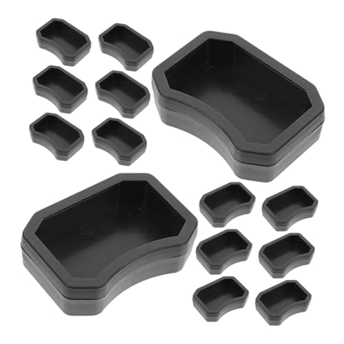Mikikit 20 Stück Klettern des Haustierwasserbeckens Wasserschale Schlange Schildkrötenschale Reptil Gecko Klein Terrarium Schüssel Fütterung Essen Plastik Black von Mikikit