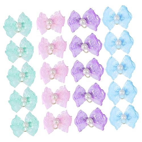 Mikikit 20 Stück Niedliche Gummibänder für Haustiere Blumenhaargummis mit Schleife und Hellgrün für Hunde und Katzen für Süße Frisuren und Kreative Styles Mikikit 20 Stück Niedliche Gummibänder für Haustiere Blumenhaargummis mit Schleife und Hellgrün für Hunde und Katzen für Süße Frisuren und Kreative Styles von Mikikit